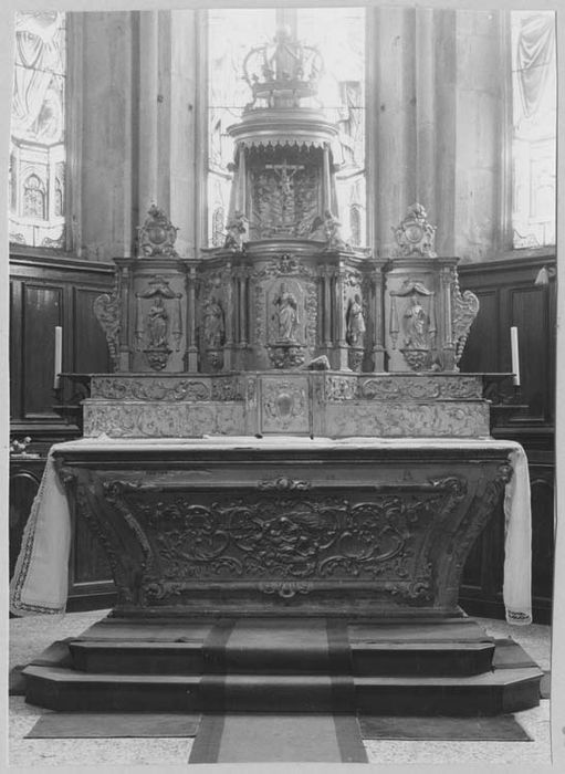 autel, retable, tabernacle, exposition (maître-autel)