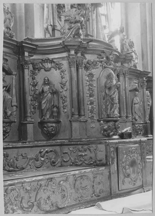 autel, retable, tabernacle, exposition (maître-autel)