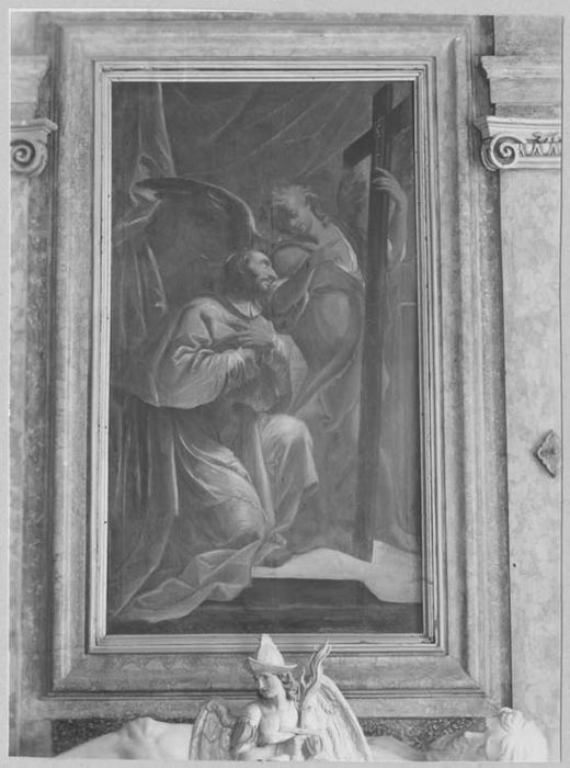 tableau : Saint Charles Borromée en prière