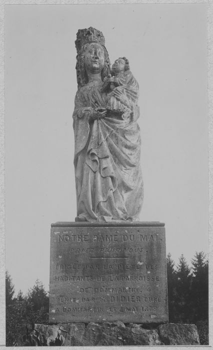 statue : Vierge à l'Enfant dite Notre-Dame de Mai