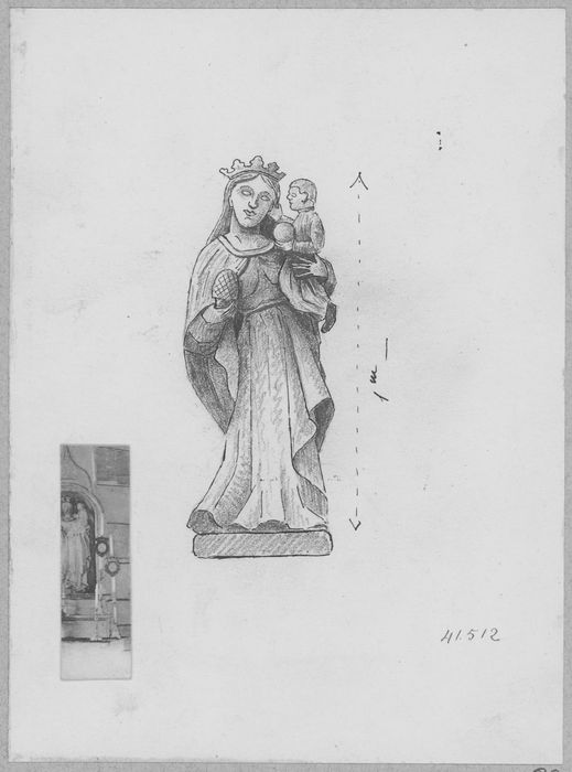 Statue : Vierge à l'Enfant