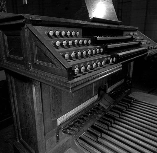 Orgue : Vue générale de la console