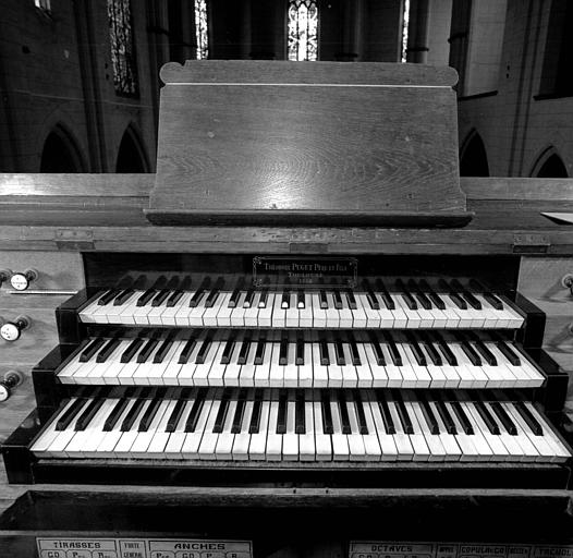 Orgue : Claviers et plaque de Théodore Puget et fils