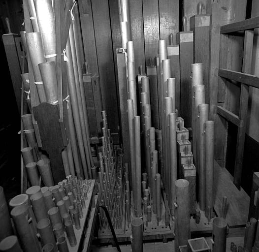 Orgue : Tuyauterie du grand orgue, basses