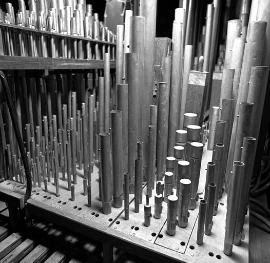 Orgue : Tuyauterie du grand orgue, basses