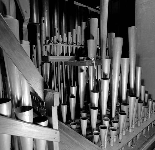 Orgue : Détails de la tuyauterie du grand orgue