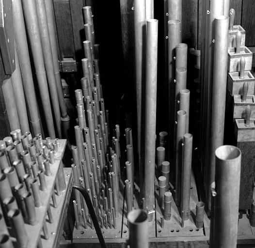 Orgue : Détails de la tuyauterie du grand orgue