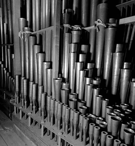 Orgue : Tuyauterie du clavier de bombarde