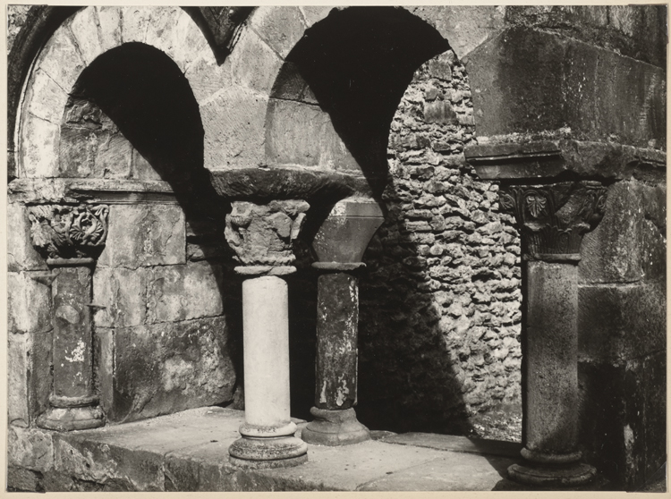 Cloître : colonnettes et arcades