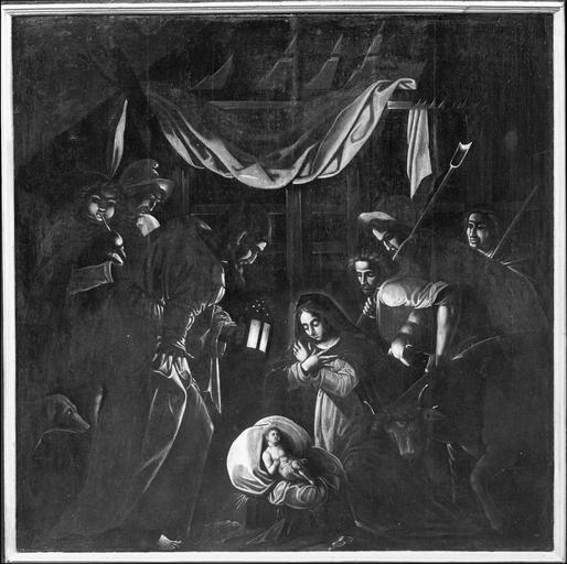 retable (triptyque) : L' Adoration des Bergers