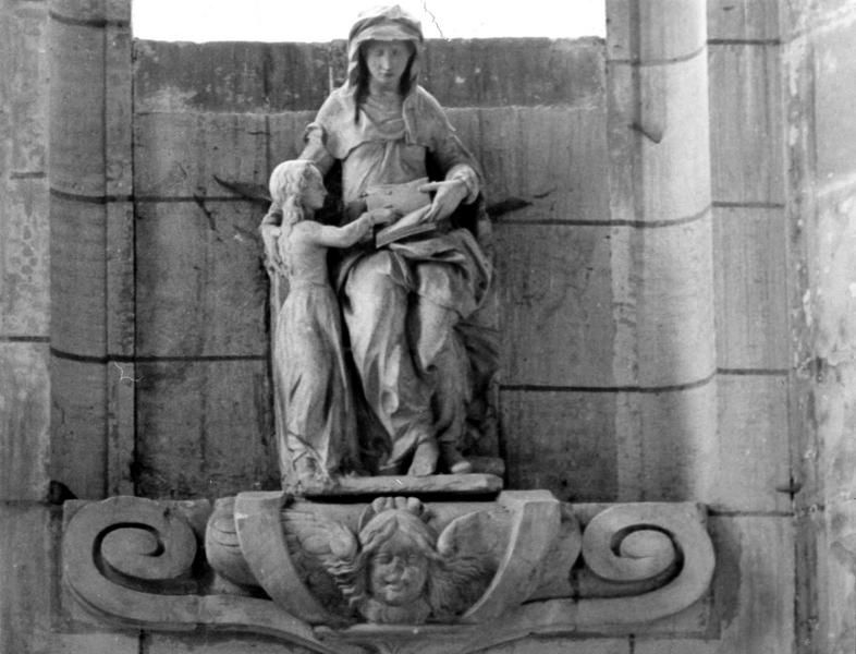 Groupe sculpté : Sainte Anne et la Vierge dit aussi Education de la Vierge