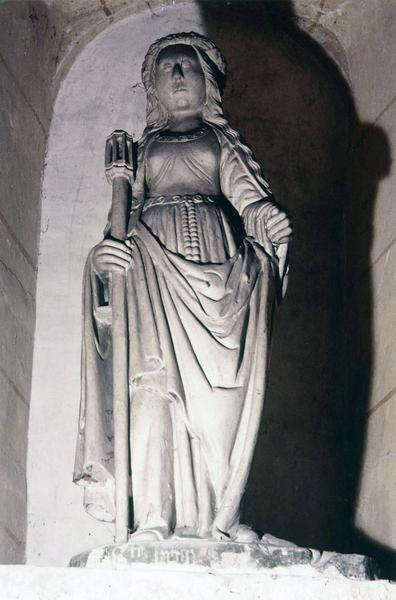 statue : sainte Brigide, style champenois