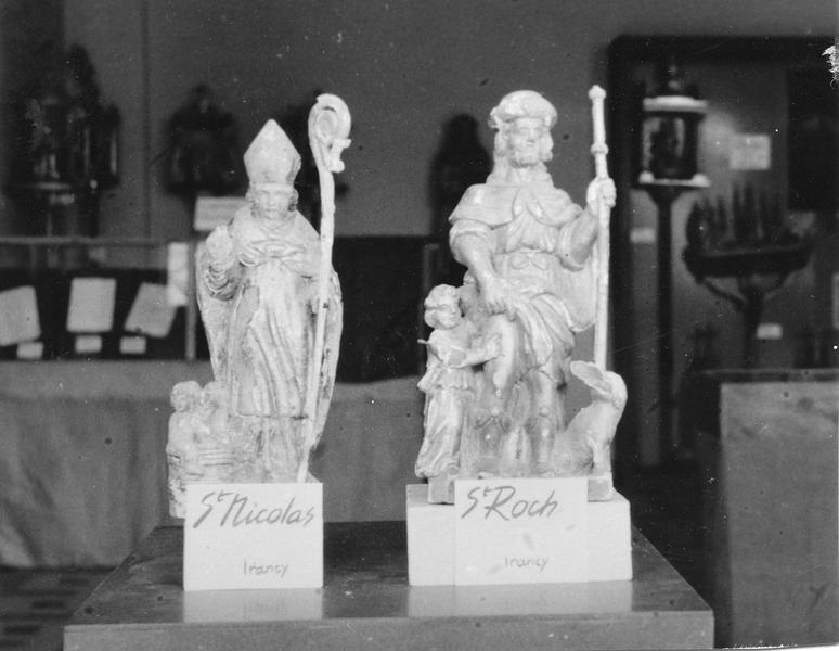 Statuettes : saint Roch, saint Nicolas