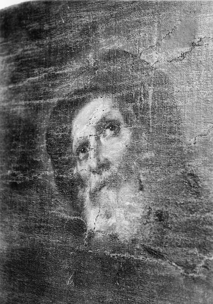 tableau : saint François de Paule, détail du visage