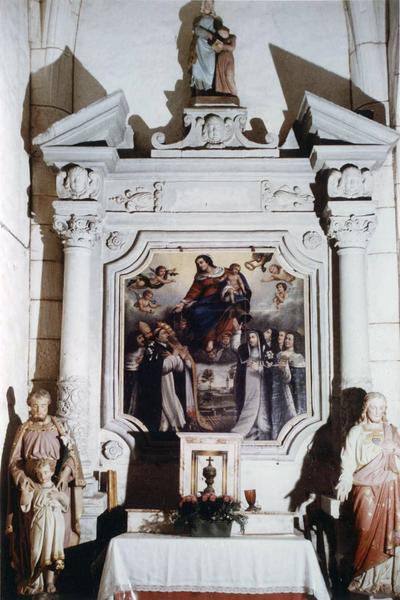 retable, tableau : L' Institution du Rosaire