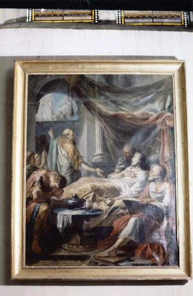 tableau, cadre : La Maladie et guérison du roi Ezéchias - © Ministère de la Culture (France), Médiathèque du patrimoine et de la photographie (objets mobiliers), tous droits réservés