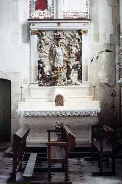 autel, retable, tabernacle, bas-relief : Le Rosaire - © Ministère de la Culture (France), Médiathèque du patrimoine et de la photographie (objets mobiliers), tous droits réservés