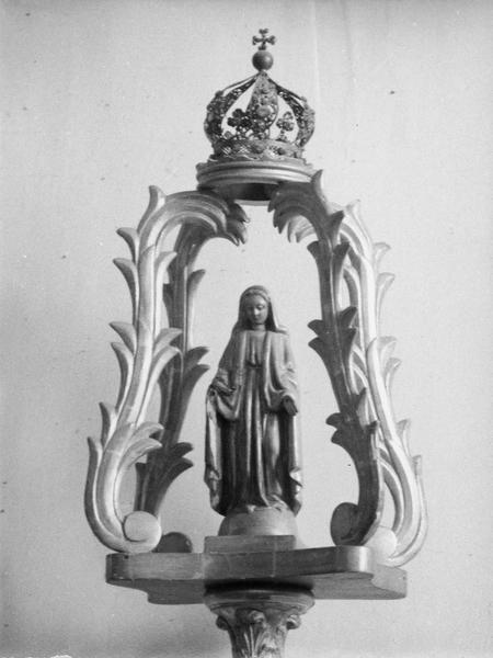 bâton de procession de confrérie : sainte Vierge