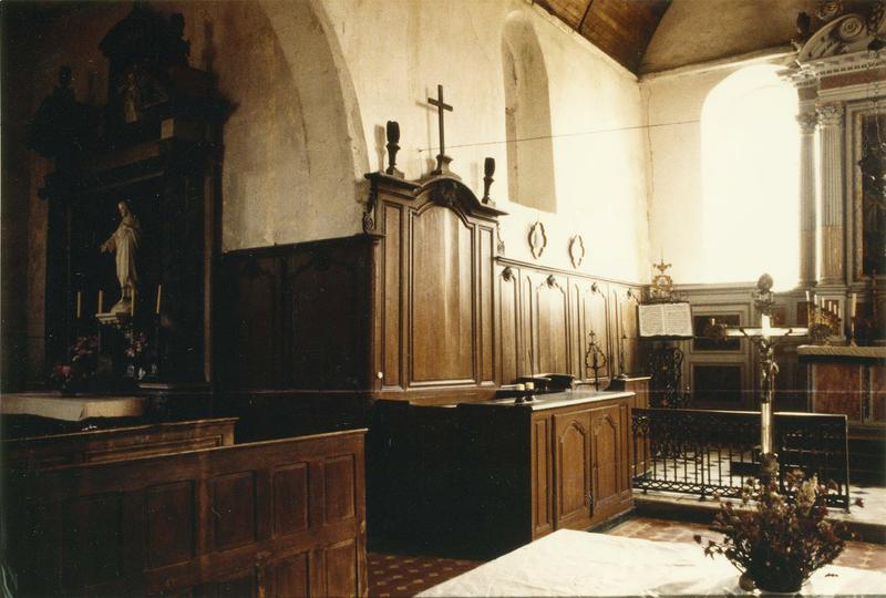 lambris de revêtement, stalles, banc d'oeuvre, bancs de fidèles - © Ministère de la Culture (France), Médiathèque du patrimoine et de la photographie (objets mobiliers), tous droits réservés