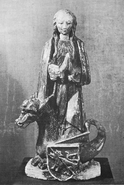 statuette : sainte Marguerite