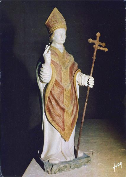 statue : saint Edme, profil droit - © Ministère de la Culture (France), Médiathèque du patrimoine et de la photographie (objets mobiliers), tous droits réservés