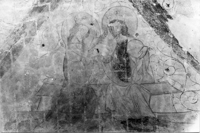 peintures monumentales : La Résurrection du Christ, Anges agenouillés, Anges musiciens, Le Couronnement de la Vierge, Ange, Christ bénissant