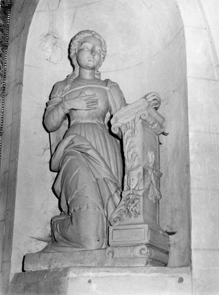 Groupe sculpté : La Vierge et l'ange de l'Annonciation