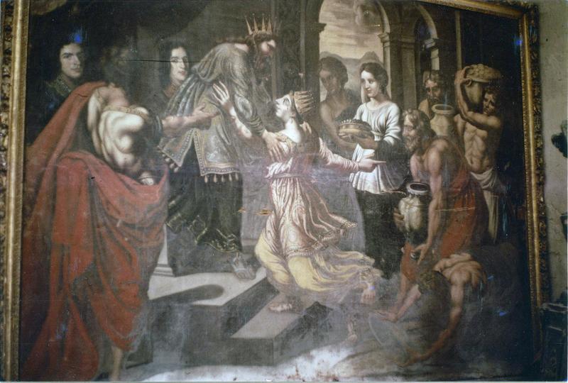 tableau : La Visite de la Reine de Saba à Salomon