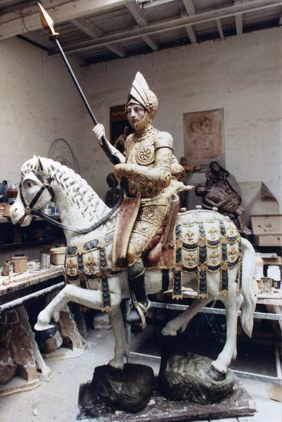 groupe sculpté : saint Maurice