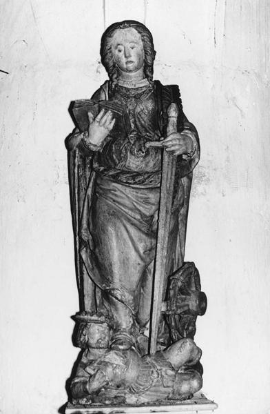 groupe sculpté : sainte Catherine - © Ministère de la Culture (France), Médiathèque du patrimoine et de la photographie (objets mobiliers), tous droits réservés