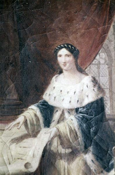 tableau, cadre : Marguerite de Bourgogne (étude)