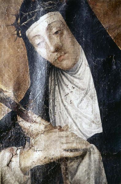 tableau : sainte Catherine de Sienne, détail