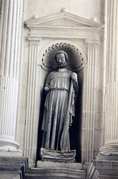 retable du maître-autel, statues : saint Simon