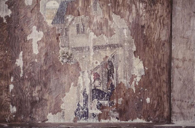 revers du tableau de l'Annonciation, détail