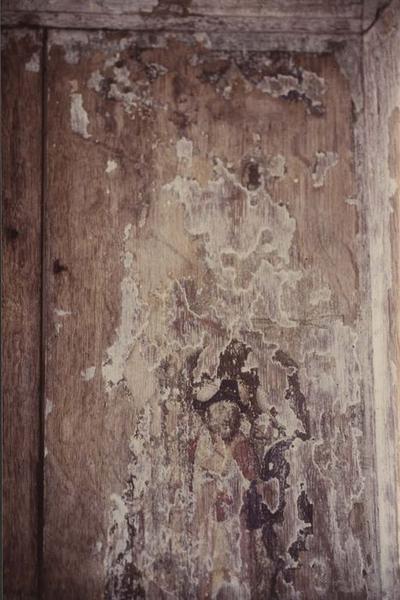 revers du tableau de l'Annonciation, détail