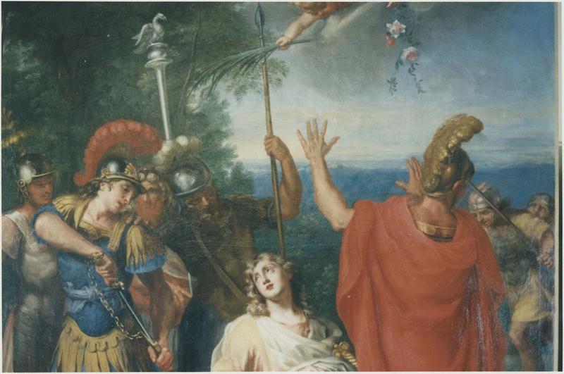 tableau : Le Martyre de saint Cydroine, vue partielle