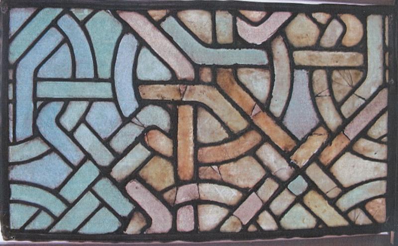 vitrail : panneau de vitrail, vue générale