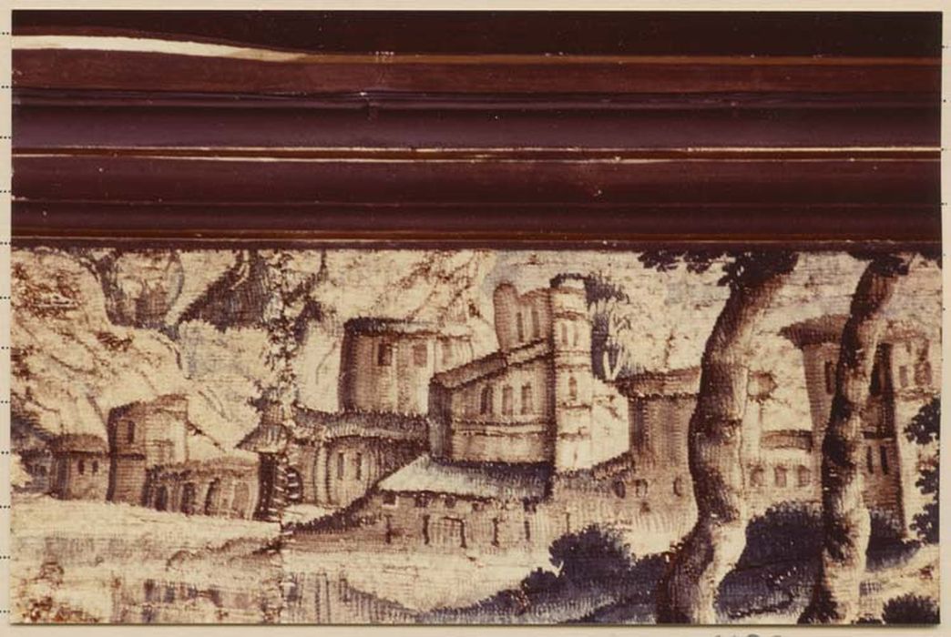 pièce murale (verdure, tapisserie à bordure)