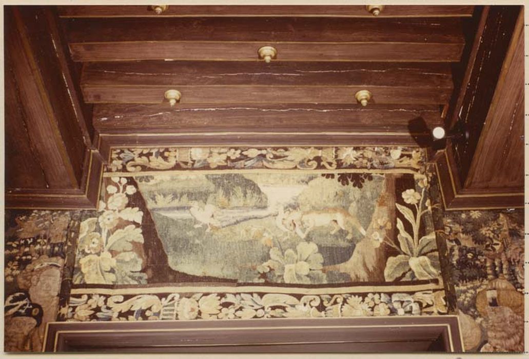 pièce murale (verdure, tapisserie à bordure)