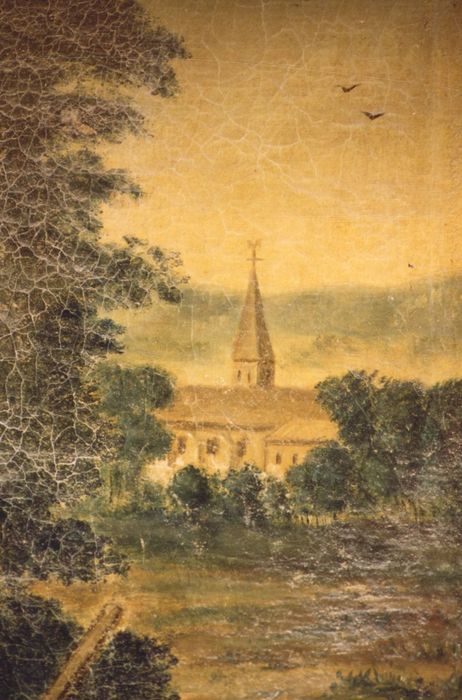 tableau : Saint Loup guérissant un aveugle, détail