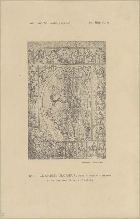 manuscrit : Le Christ glorieux entouré des 24 vieillards qui chantent ses louanges