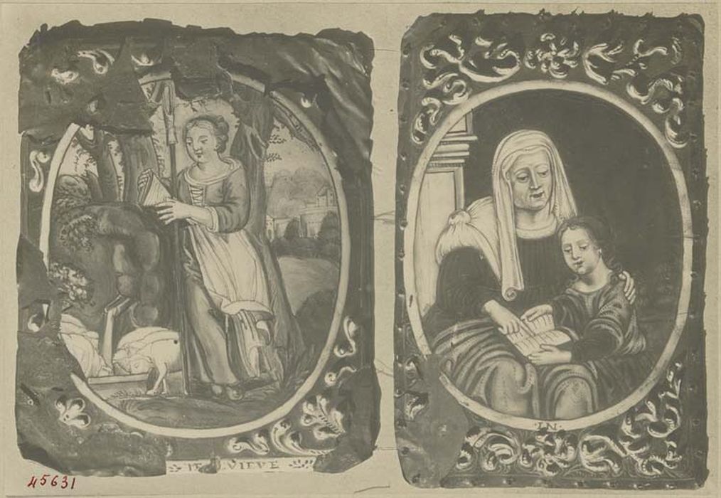 tableaux : Sainte Geneviève, Sainte Anne et la Sainte Vierge