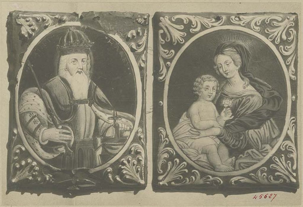 tableaux : Saint Henri, empereur et Sainte Vierge à l’Enfant