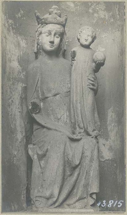 statue : Vierge à l'Enfant, groupe sculpté : Sainte Anne et la Vierge enfant