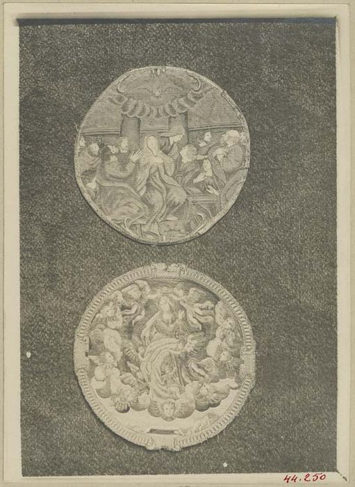 2 orfrois : Judith ayant tranché la tête d'Holopherne;Assomption - © Ministère de la Culture (France), Médiathèque du patrimoine et de la photographie, diffusion GrandPalaisRmn Photo