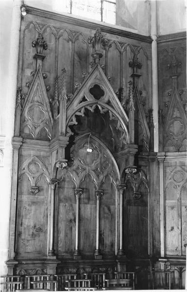 lambris de revêtement (décor de choeur), détail