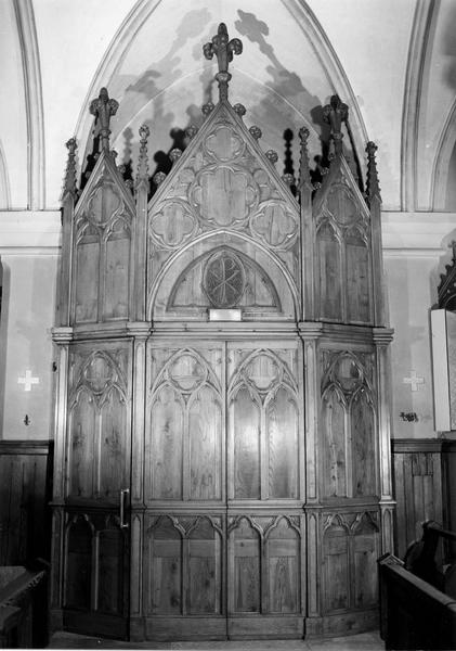 lambris de revêtement (boiserie du tambour d'entrée latérale) - © Ministère de la Culture (France), Médiathèque du patrimoine et de la photographie (objets mobiliers), tous droits réservés