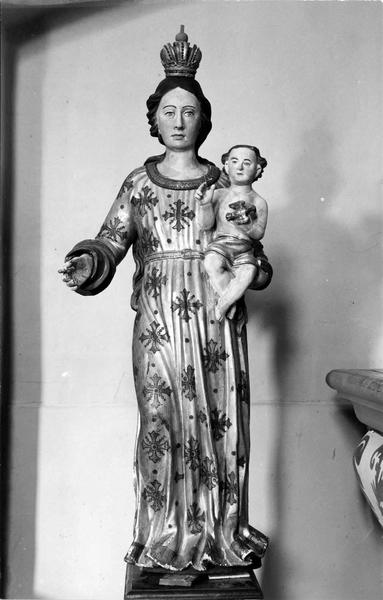 retable du Rosaire, statue de la Vierge à l'Enfant
