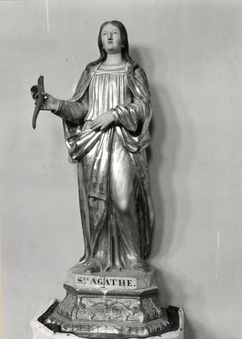 statue : Sainte Agathe - © Ministère de la Culture (France), Médiathèque du patrimoine et de la photographie, diffusion GrandPalaisRmn Photo