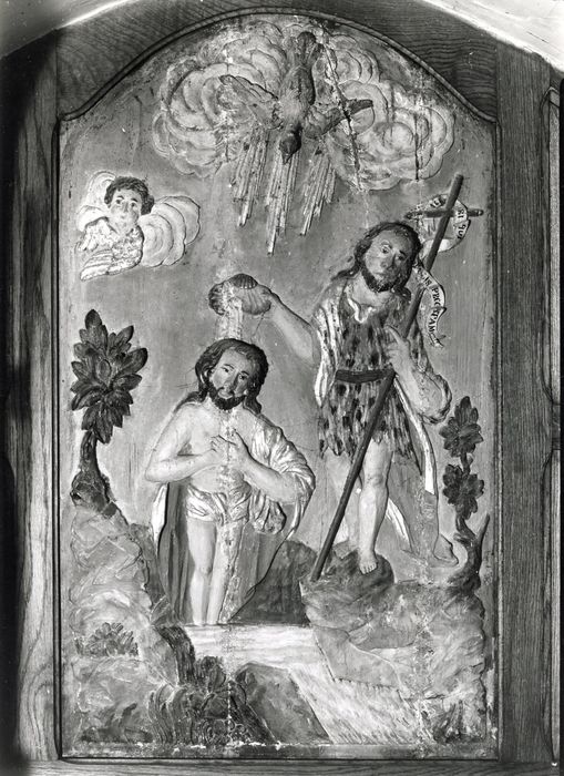 bas-relief : Baptême du Christ